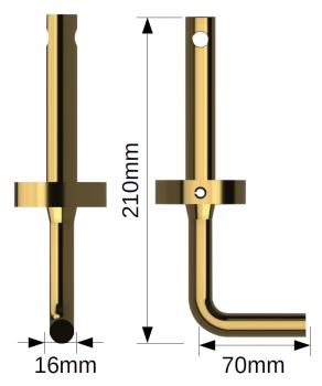 16mm L-Hakenspitze